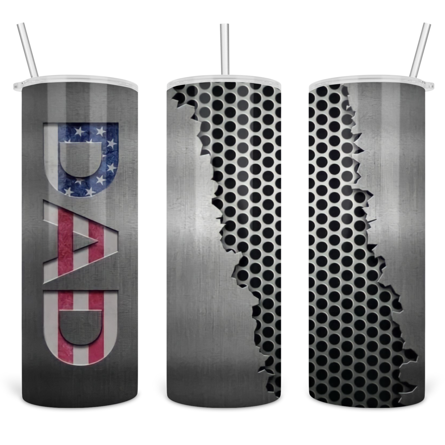 USA Flag Steel Dad tumbler for Father's Day