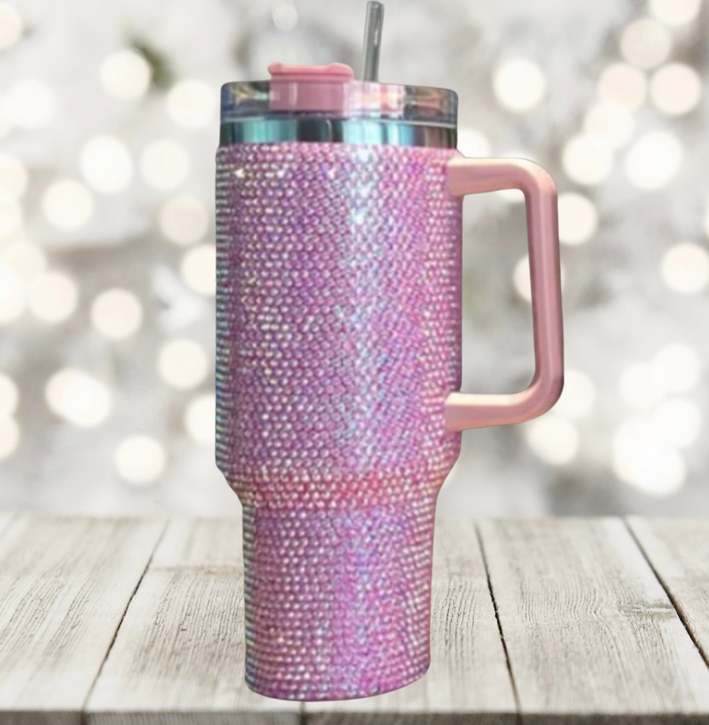 40oz. shimmer glitter Custom Personalized Tumbler – Designs By Janelle